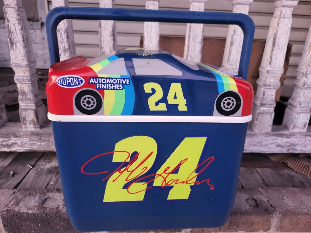 Vintage 1995 NASCAR #24 Jeff Gordon 6pk Igloo Cooler Locking Lid