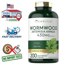 Sweet Wormwood 430mg Artemisia Annua Extract  200 Capsules  Herbal Natural