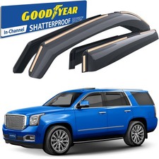 Sun Rain Visors Wind Rain Guards for 2015-2020 GMC Yukon SHATTERPROOF
