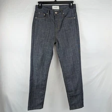 Maybe Baby Dark Wash Denim Jeans Straight Leg High Rise Womens Size Small