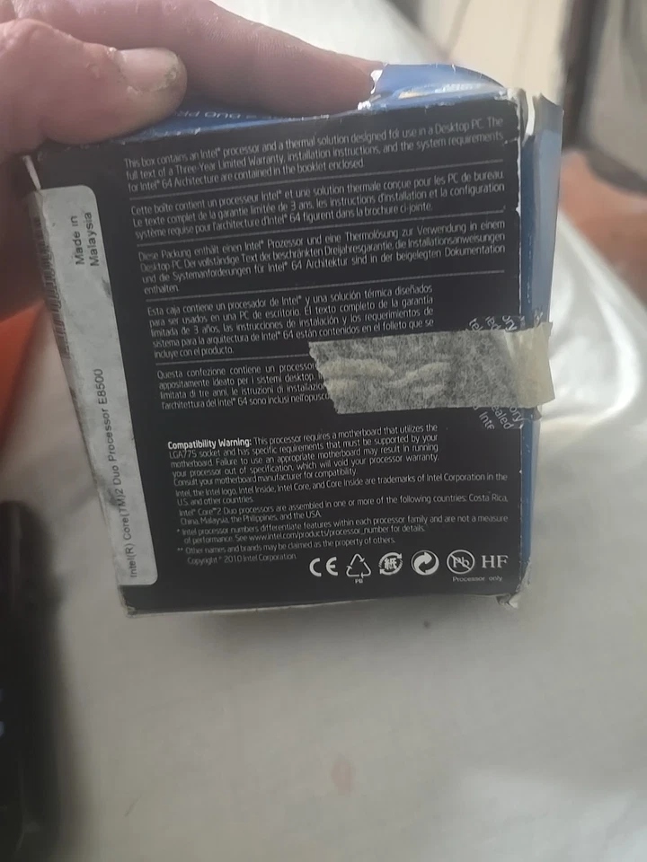 Desktop Intel Core 2 Duo Processor E8500  LGA775 - Image 4 of 4