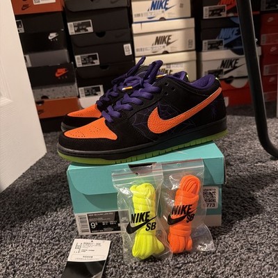 Nike SB Dunk Low Pro  Night Of Mischief  Halloween 2019-Black/Orange/Purple