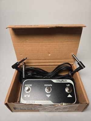 DigiTech FS3X 3-Button Digital Footswitch Mode Down/Up w/ Cable