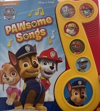 Paw Patrol PAWsome Songs, Play-a-Song, Board Book with Lyrics, Read for 6 Songs