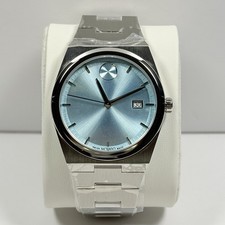Movado Bold Quest 3601243 Seafoam Blue Dial Stainless Steel 40mm Unisex Watch