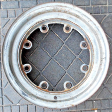 Vintage 14 X 6 Factory Pontiac 8-lug Steel Wheel. 14x6k 11 61.