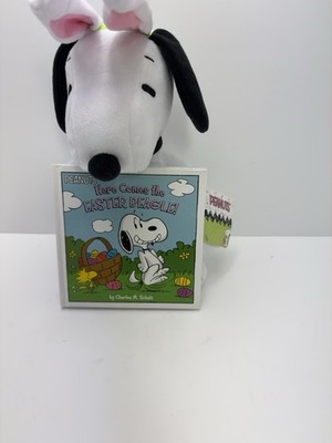 Kohls Cares Here Comes the EASTER BEAGLE Snoopy Plush & Hardcover Book