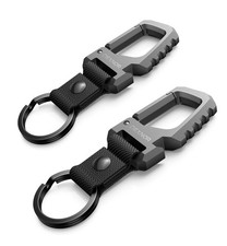 Heavy Duty Key Chain Bottle Opener,2PCS Carabiner Key Ring Clip Aerospace-gra...