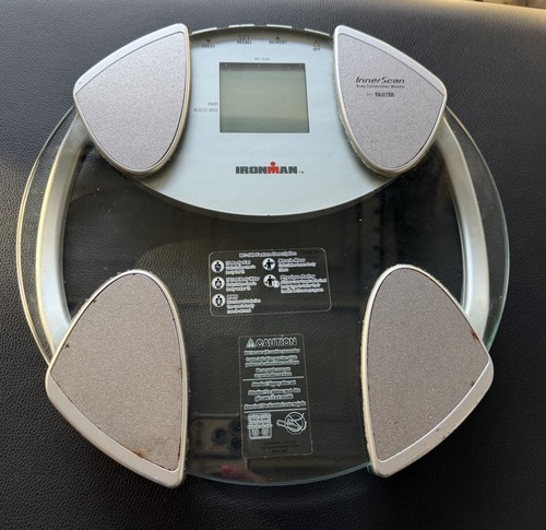 Tanita Ironman InnerScan BC-548 Body Composition Scale, Glass, Black/Silver