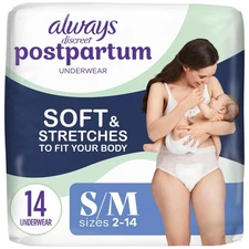 Postpartum and Adult Incontinence Underwear for Women, Small/Medium, Maximum ...