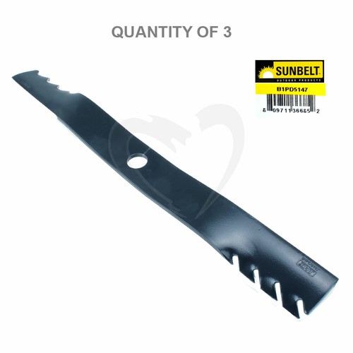 Sunbelt #B1PD5147 24-1/2 Replacement Mower Blade for Kubota (3-Pack) B1PD5147M3