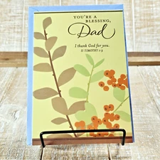 Dayspring Father's Day Greeting Card Dad Yellow Blessing Religious Bible