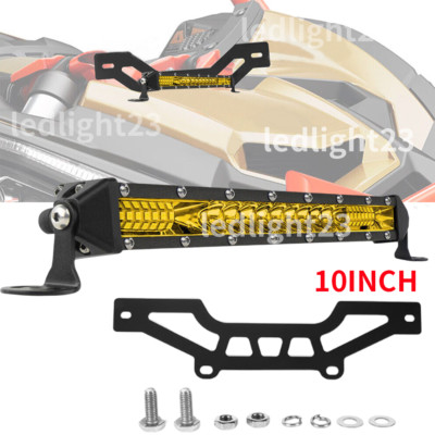 Fit for Can Am Maverick X3 & Max Shock Tower 10'' LED Light Bar Mount Bracket