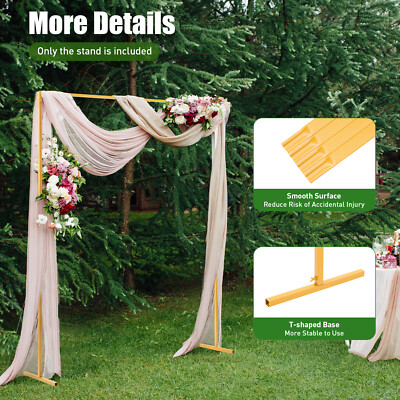 Hochzeit Bogen Stand mit Basen6,6 x 6,6 Fuß Hochzeiten Party Event Dekoration