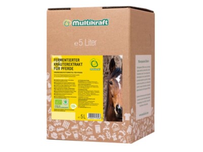 Multikraft FKE 5L für Pferde BIO Fermentierter Kräuterextrakt Ergänzungsfutterm.