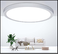 Flush Mount Ceiling Light Fixtures24W Flat Led Light for Ceiling6000K 2200LM U