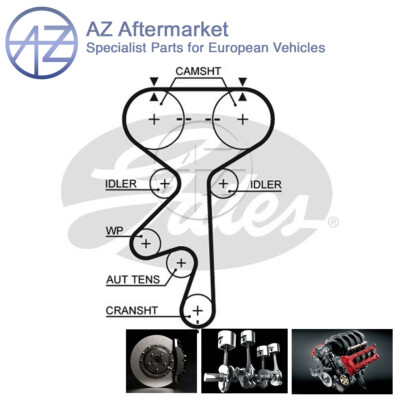 Fits Vectra Omega Astra Calibra Cavalier Lacetti Tacuma AZ Timing Cam Belt