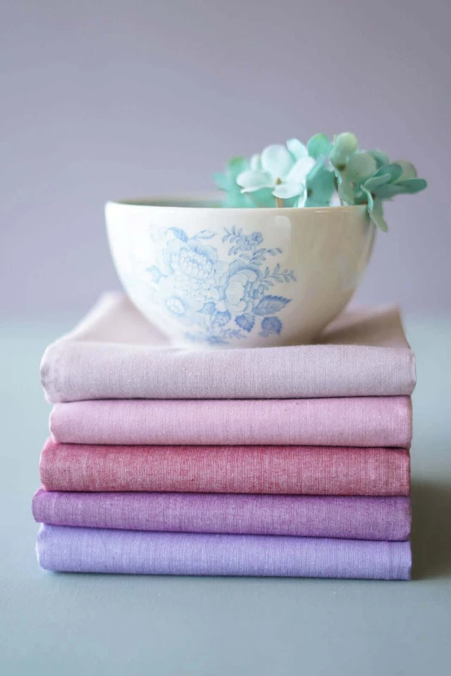 Chambray cotton Tilda fabric by the Fat quarter: various colours. - Image 3 of 4