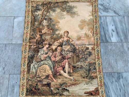 Vintage French Room Décor Tapestry Medieval Decorative Wall Hanging 107x78cm - Picture 2 of 11