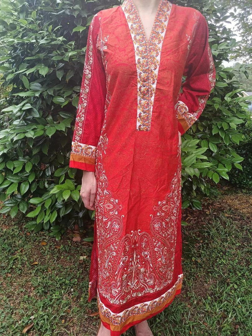 Khaadi Pret Embroidered Dress 51 inches size 14 womens Kurta
