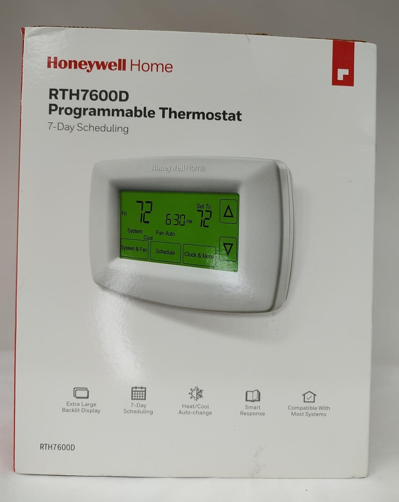 Honeywell Home RTH7600D 7Day Programmable Touchscreen Thermostat eBay