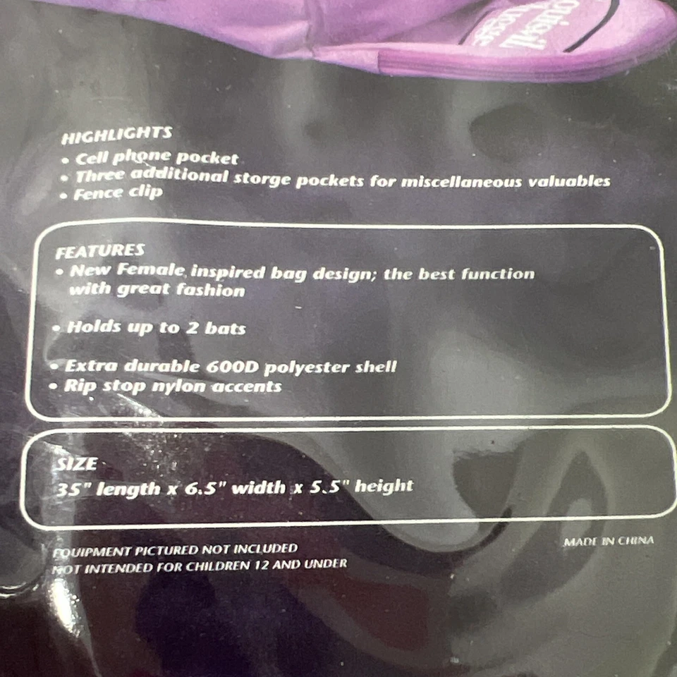 Bolso de Bate Equipo Béisbol Softbol Louisville Slugger Kozmo, Rosa Blanco Foto 2 de 4
