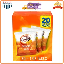 Goldfish Cheddar Cheese Crackers, Baked Snack Crackers, 1 oz On-the-Go Snack Pac