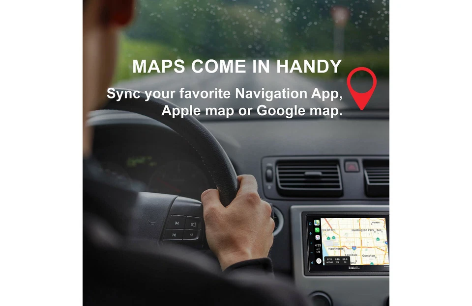 Jeep Wrangler 2007-2018 JK Radio Boss BVCP9685A 7” Mechless Carplay Android Auto - Image 4 of 4