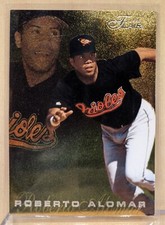 1996 Flair GOLD #1 Roberto Alomar HOF RARE FOIL ULTRA PREMIUM PARALLEL