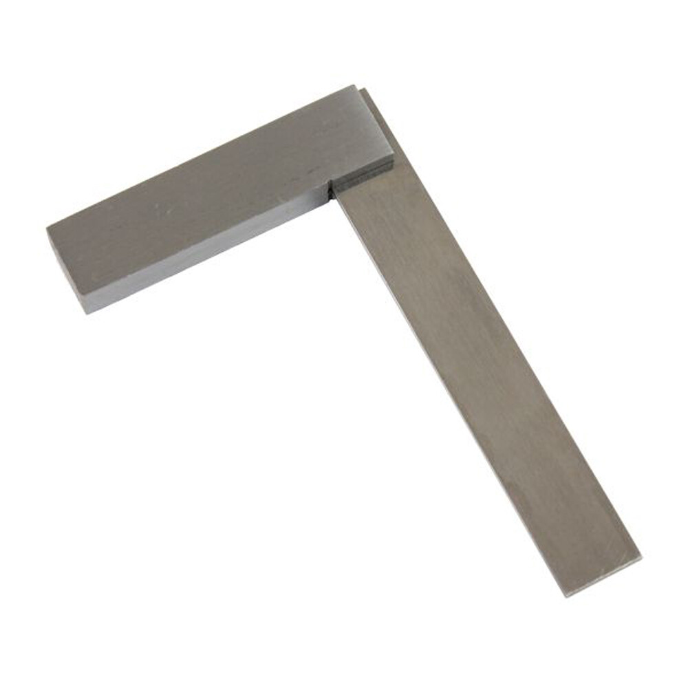 4'' (100mm) Engineers Set Square Stainless Steel Right Angle Straight Edge Polis