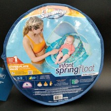 SwimWays First Splash Infant Spring Float With Canopy Step 1, 3-9 Months 50 SPF
