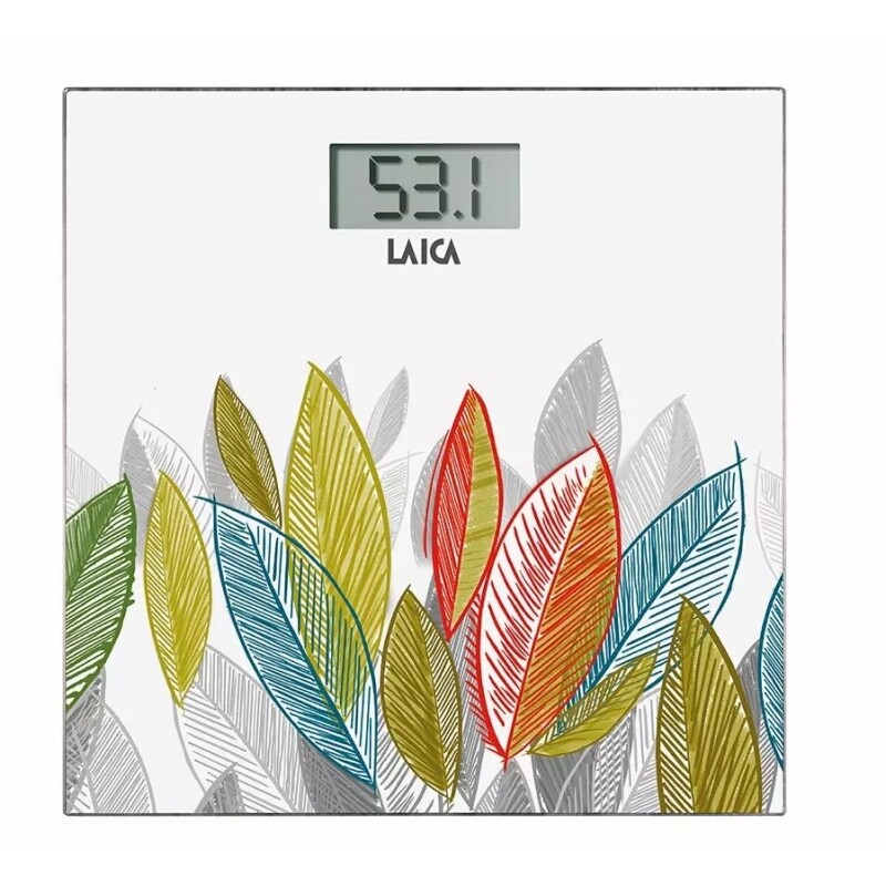 LAICA PS1076W BILANCIA PESAPERSONE DIGITALE MAX 180KG IN VETRO BIANCO