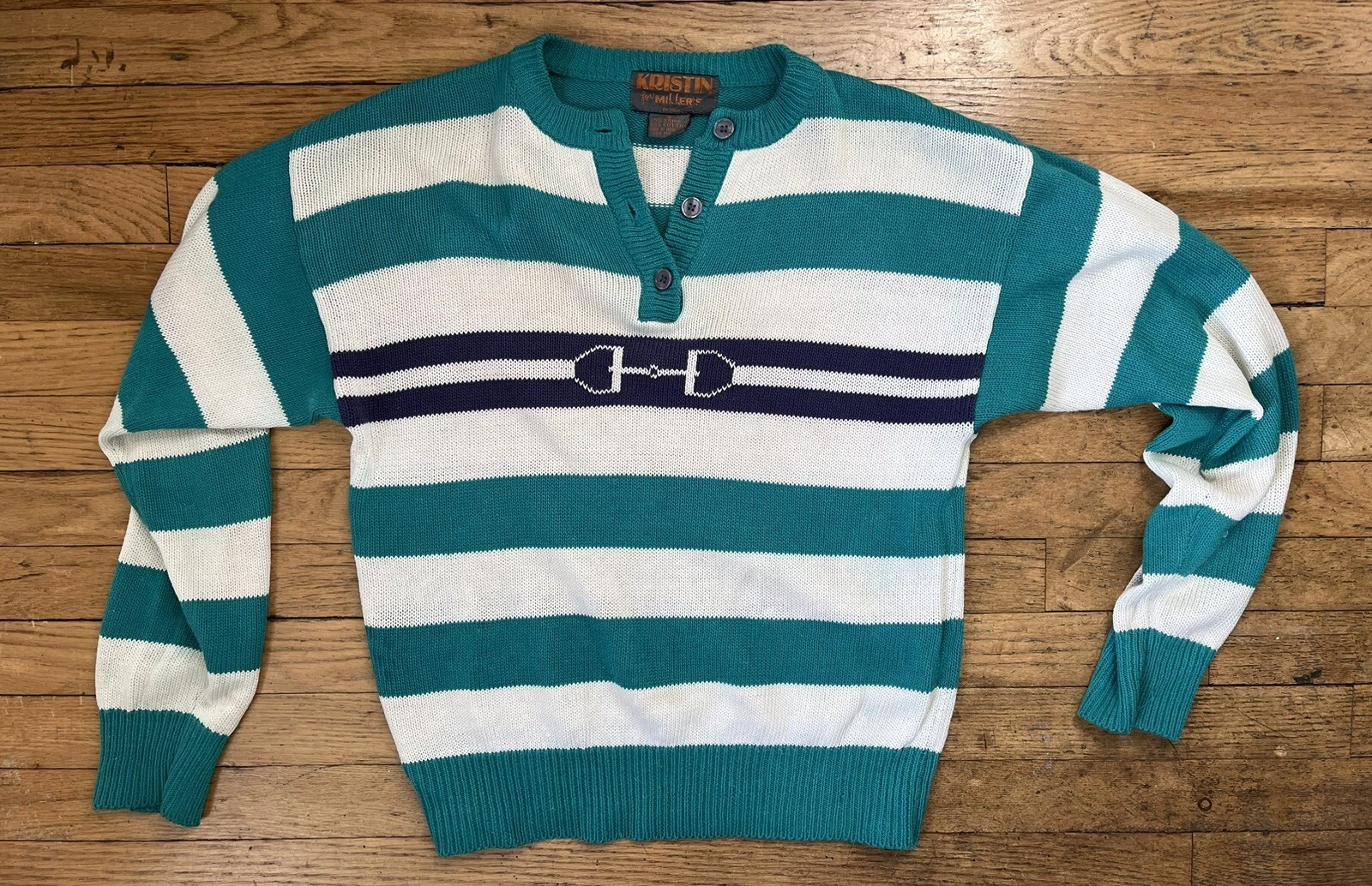 Pull d'extérieur vintage années 70 1980 90 Kristin pour Miller Horsebit Gucci