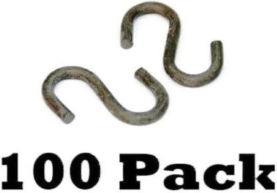 100 Light Duty S Links Hooks Trapping Supplies