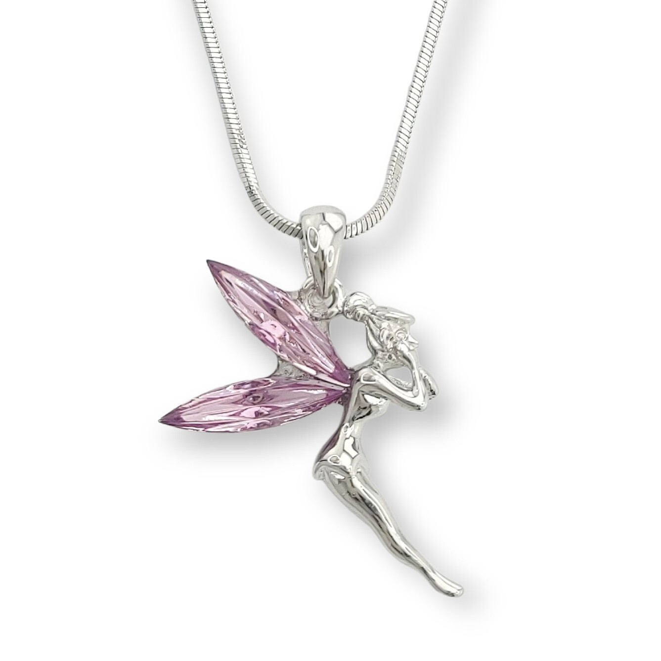 Swarovski Crystal Tinker Bell Fairy Purple Winx Pendant