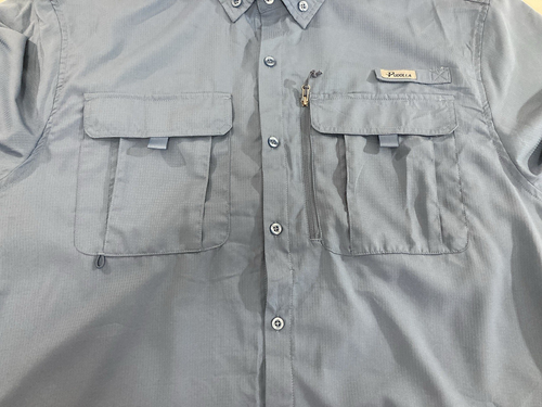 Pudolla Shirt Men’s XL Blue Lightweight Vented Performance Fishing Outdoors - Bild 3 von 9