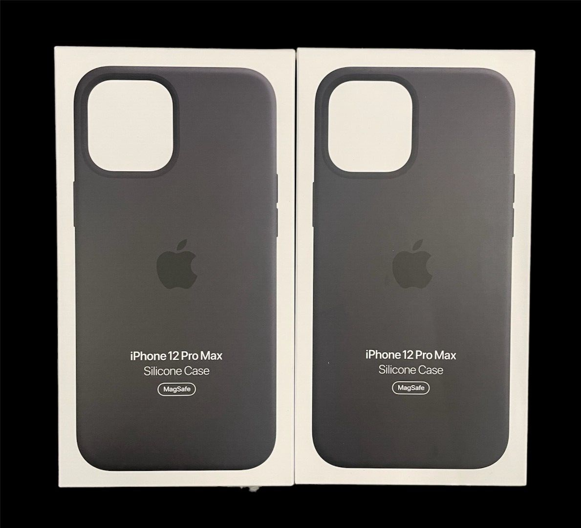 iPhone12Pro 黒 Apple iPhone 12 Pro Max Silicone Case MagSafe - Black 2-PACK