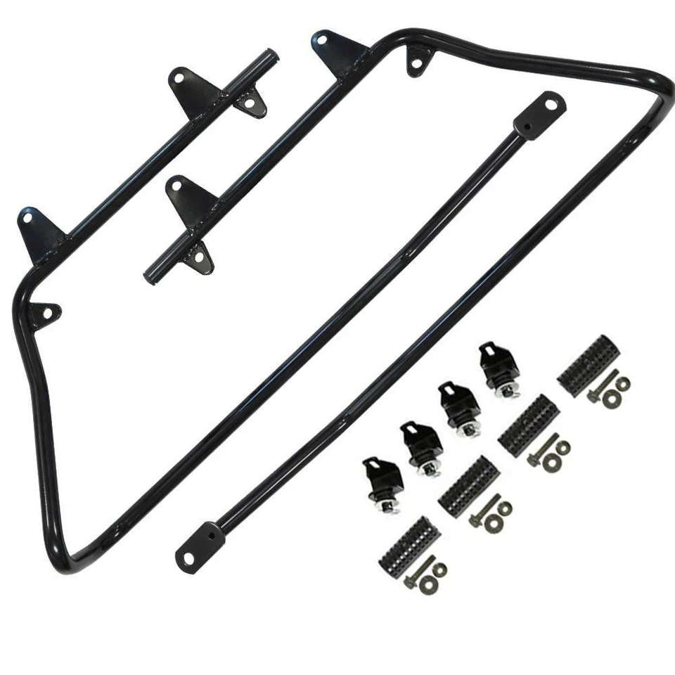 Hard Saddlebags Conversion Bracket Kits For Harley Softail 1986-2013 w/ Hardware - Image 3 of 4