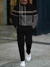 Long Sleeve Zipper Two-piece Set