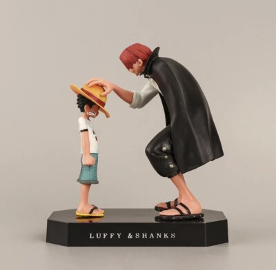 Figurine One Piece - Luffy Et Shanks, Décoration Manga En PVC