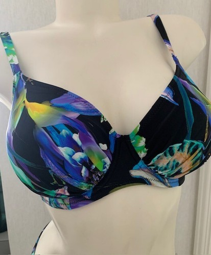 Fantasie Paradise Bay UK 38E Wired Full Cup Unpadded Bikini & XL Mid Rise Bottom - Picture 3 of 11