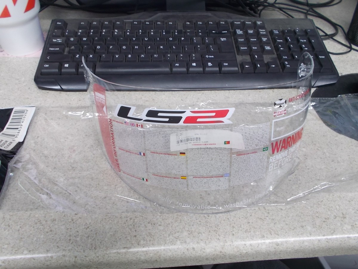 ls2 257 helmet visor Helmets Stream II Pinlock Ready Outer Shield (Photochromic) : Automotive up chin guard Strobe II Solid Modular Motorcycle