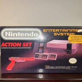 New Old Stock Original Nintendo NES Console Mario Duck Hunt Zapper Tested works