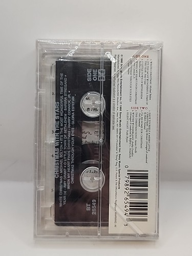 Christmas With The Stars Cassette SEALED Aretha Franklin Michael Bolton & More - Picture 2 of 3