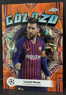 2023-24 Topps Chrome UEFA Club Competitions Lionel Messi Golazo