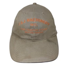 J&J Machinery Inc. Strapback Hat Brown One Size Embroidered Vitronic