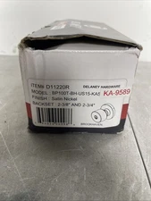 Delaney D11220R Satin Nickel Entry Door Knob