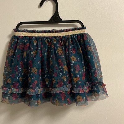 Toddler Tutu Skirt Size 18 Month By Wonder Nation Color Green Floral