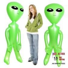 2PCS Giant Inflatable Alien, Jumbo Green 60 Inch PVC Blow up Martian Aliens