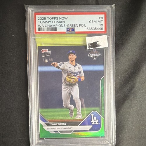Tommy Edman [Green Foil] #WS-8 2025 Topps Now World Series card